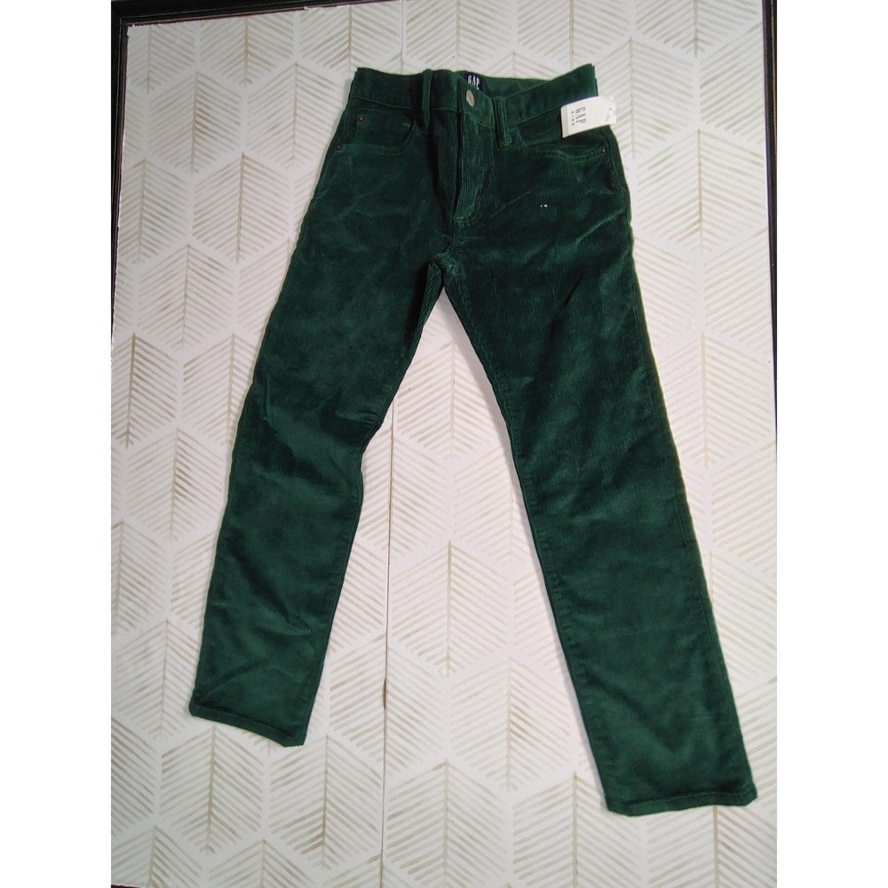 Gap Kids girls Green Stretch Slim Corduroy Pants Size 12 Regular NWT